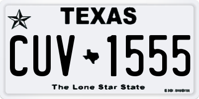 TX license plate CUV1555