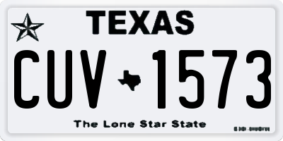 TX license plate CUV1573