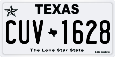 TX license plate CUV1628
