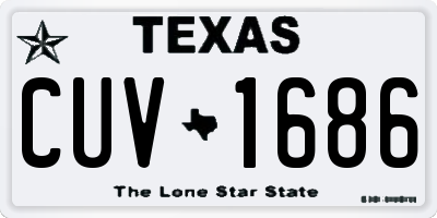 TX license plate CUV1686