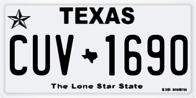 TX license plate CUV1690
