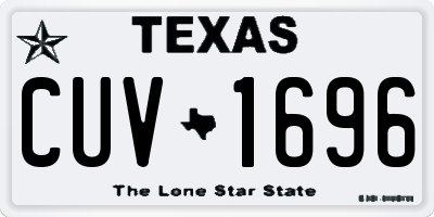 TX license plate CUV1696