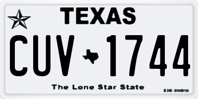 TX license plate CUV1744