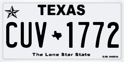 TX license plate CUV1772