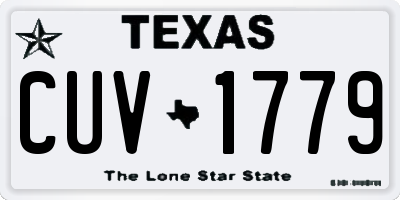 TX license plate CUV1779
