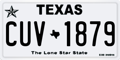 TX license plate CUV1879