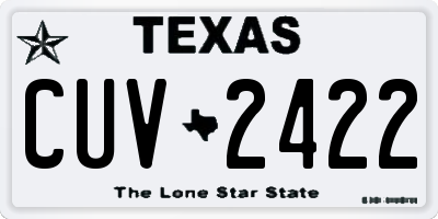 TX license plate CUV2422