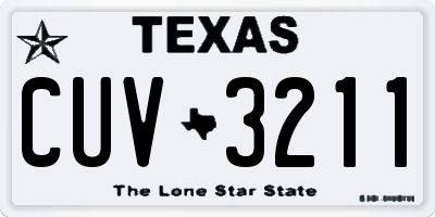 TX license plate CUV3211