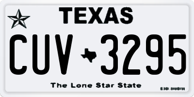 TX license plate CUV3295