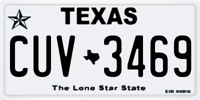 TX license plate CUV3469