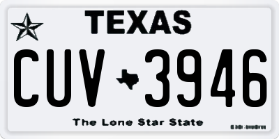 TX license plate CUV3946