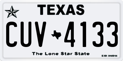 TX license plate CUV4133