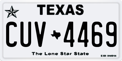 TX license plate CUV4469