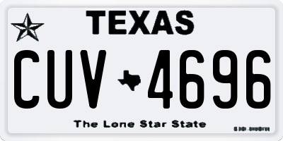 TX license plate CUV4696