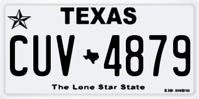 TX license plate CUV4879
