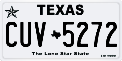 TX license plate CUV5272