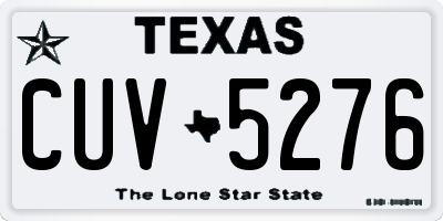 TX license plate CUV5276
