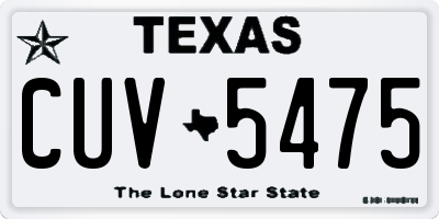 TX license plate CUV5475