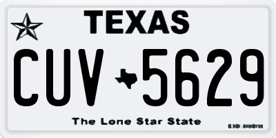 TX license plate CUV5629