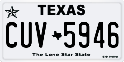 TX license plate CUV5946