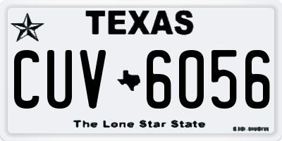 TX license plate CUV6056