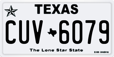TX license plate CUV6079