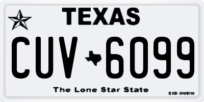 TX license plate CUV6099