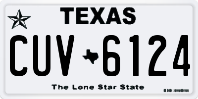 TX license plate CUV6124