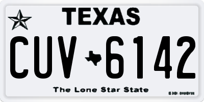 TX license plate CUV6142