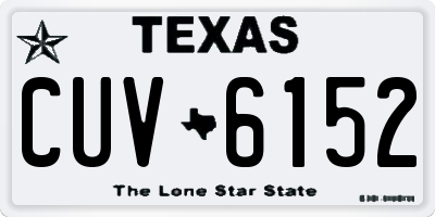TX license plate CUV6152