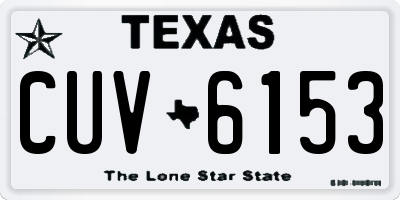 TX license plate CUV6153
