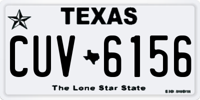 TX license plate CUV6156