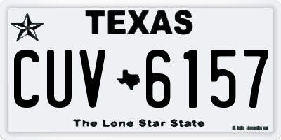 TX license plate CUV6157