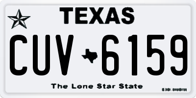 TX license plate CUV6159