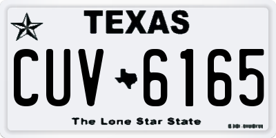 TX license plate CUV6165