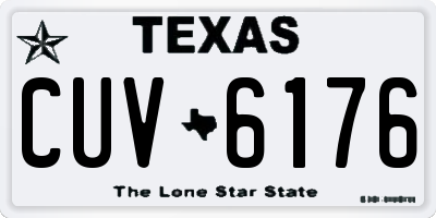 TX license plate CUV6176