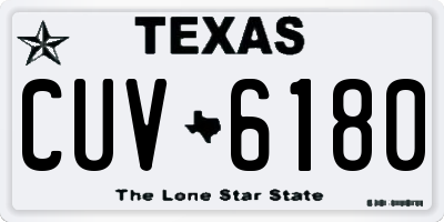 TX license plate CUV6180