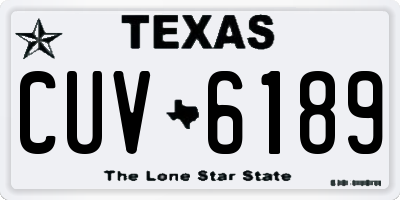 TX license plate CUV6189