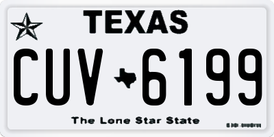TX license plate CUV6199