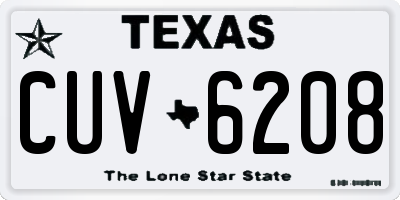 TX license plate CUV6208
