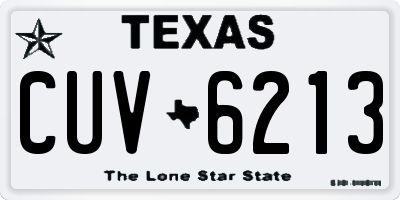 TX license plate CUV6213