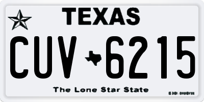 TX license plate CUV6215