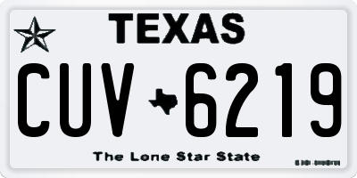 TX license plate CUV6219