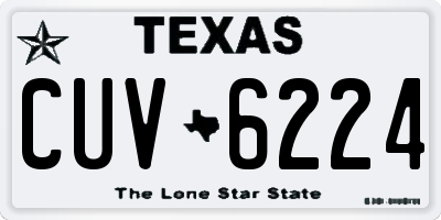 TX license plate CUV6224