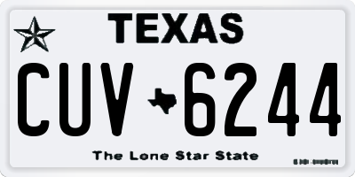 TX license plate CUV6244