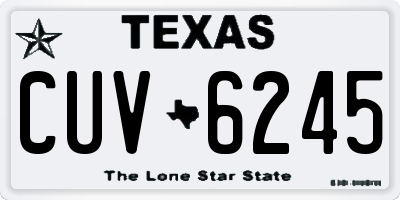 TX license plate CUV6245