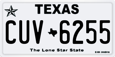 TX license plate CUV6255