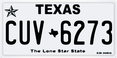 TX license plate CUV6273
