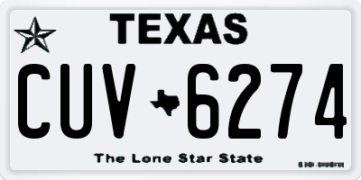 TX license plate CUV6274