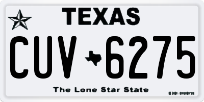TX license plate CUV6275